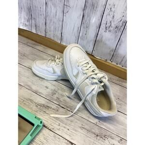 Nike Court Vision Low Next Nature Sneakers - White/Light Orewood Brown  - W 8.5